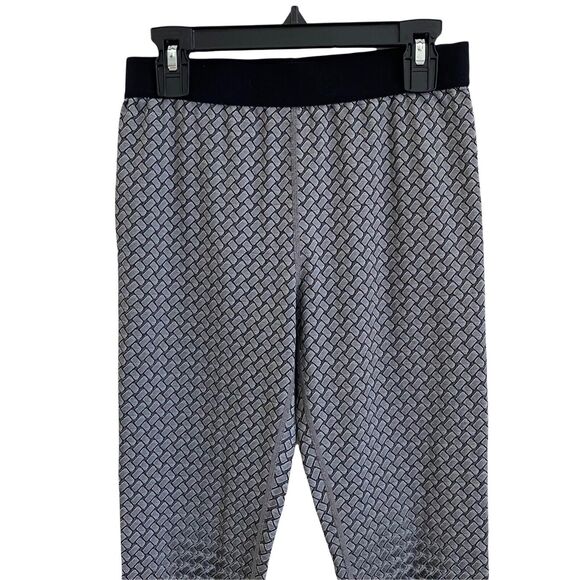 Zella Girls XL 14 / 16 Leggings Gray Black Printed Stretch Elastic Waistband - Picture 4 of 9